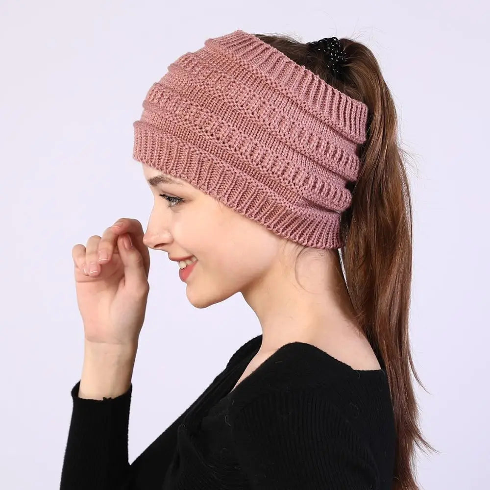 Bandeau Femme d'Hiver Tricoté