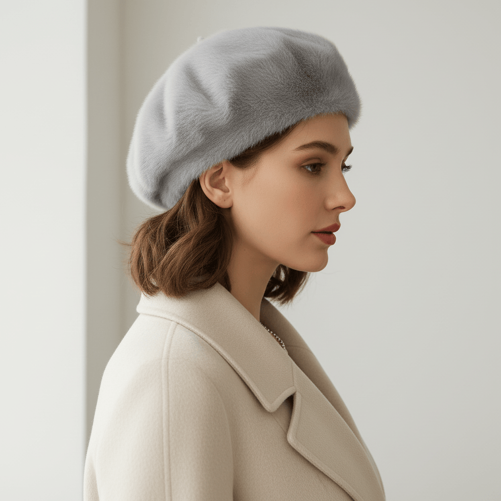 Béret Basque Femme Fourrure