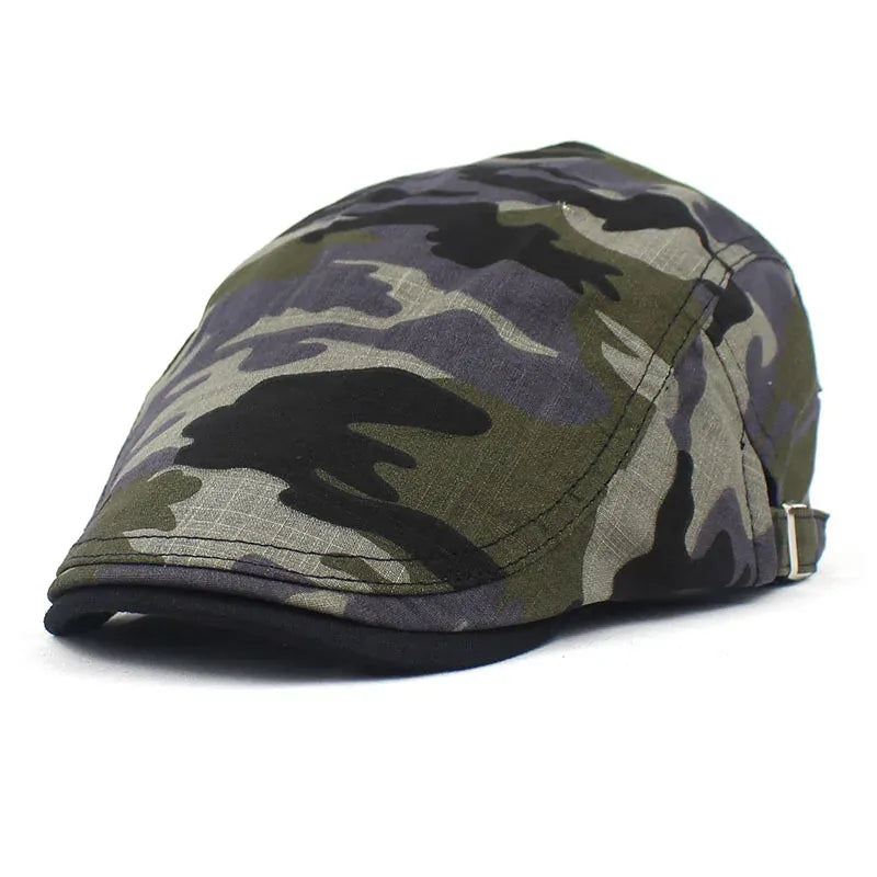 Béret Camouflage en Coton Réglable