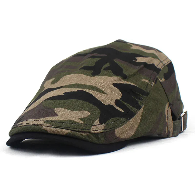 Béret Camouflage en Coton Réglable
