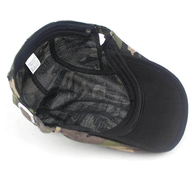 Béret Camouflage en Coton Réglable