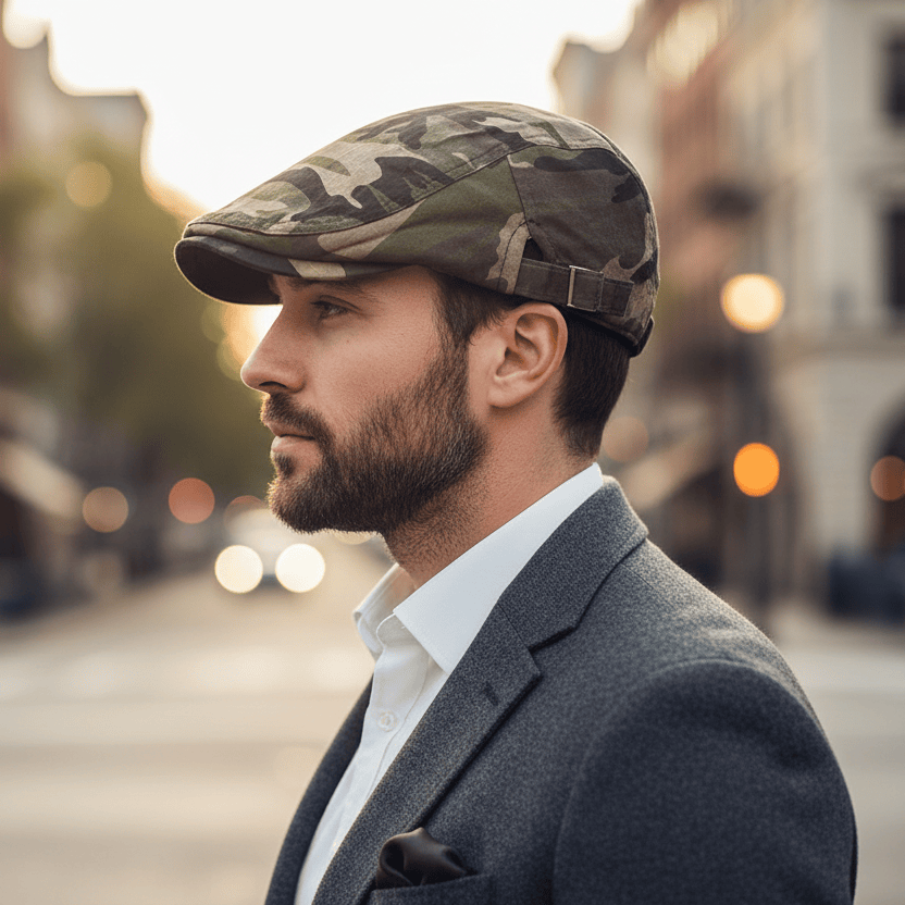 Béret Camouflage en Coton Réglable