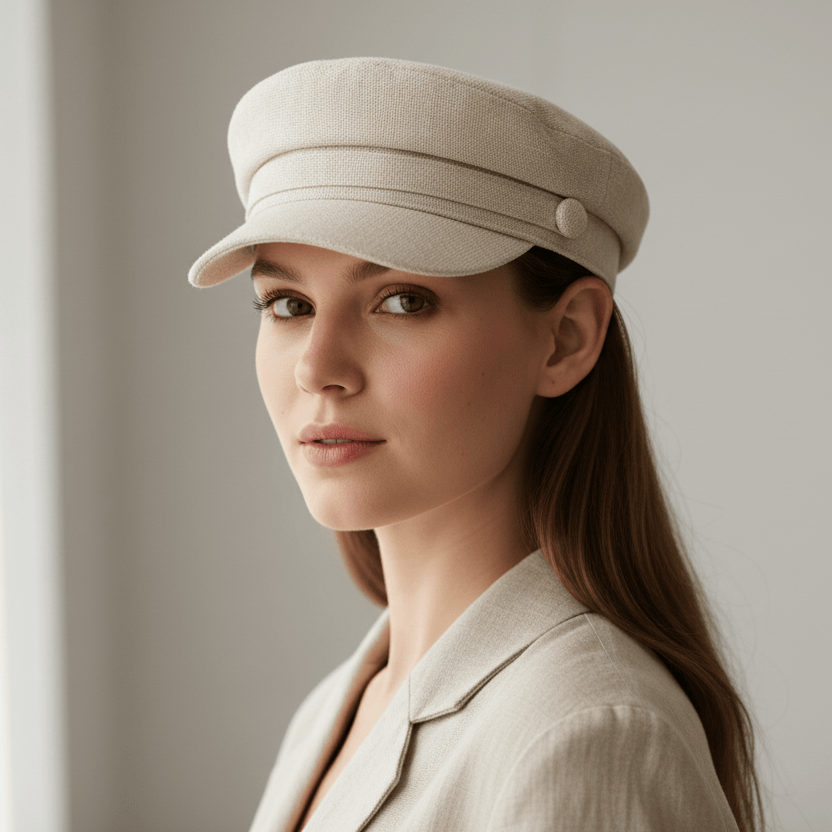 Béret Casquette Femme en Coton