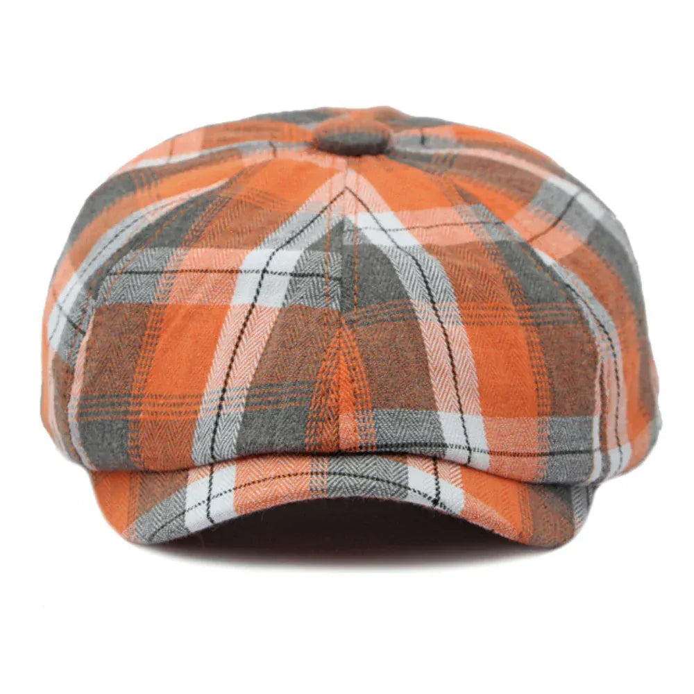 Béret Casquette Gavroche à Carreaux