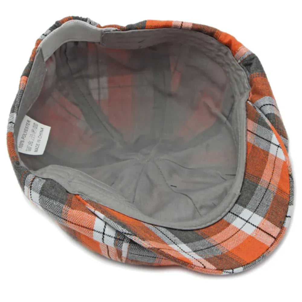 Béret Casquette Gavroche à Carreaux
