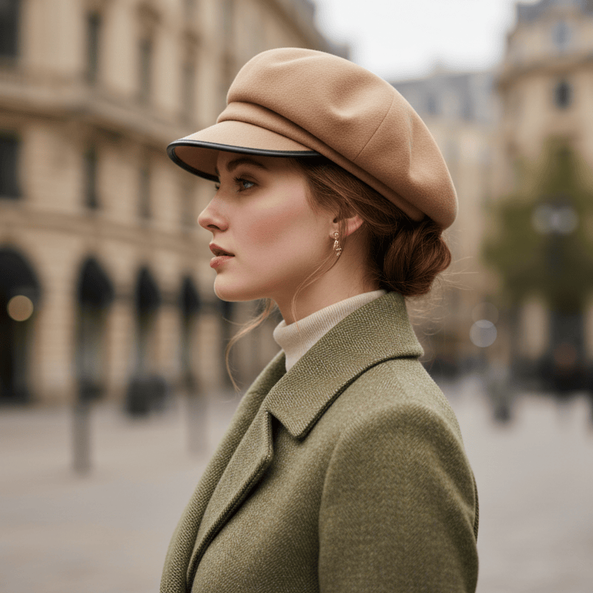 Béret Casquette Gavroche Femme en Laine