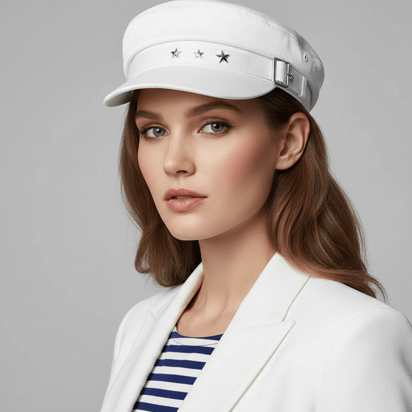 Béret Casquette Gavroche Femme Étoile Luxe