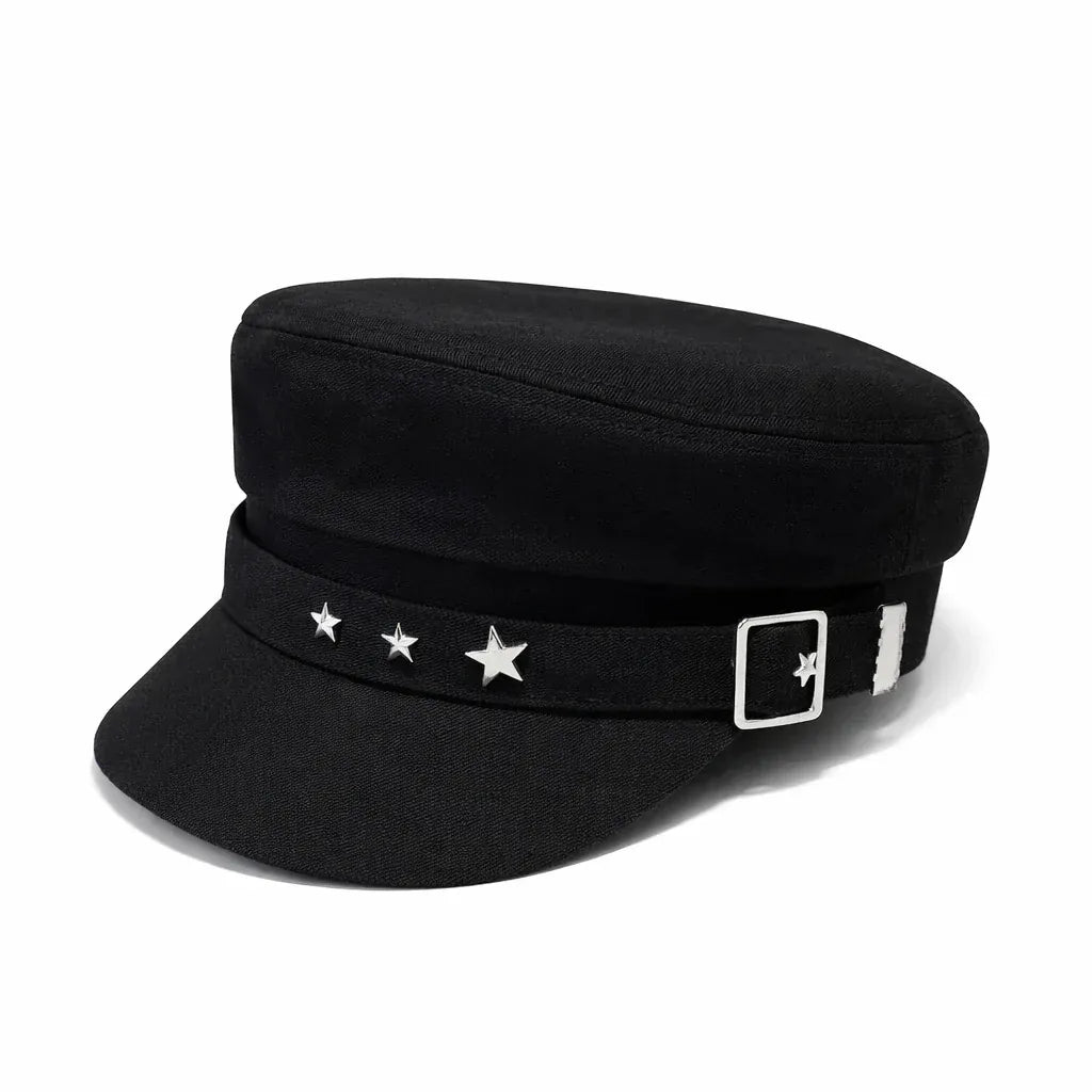 Béret Casquette Gavroche Femme Étoile Luxe