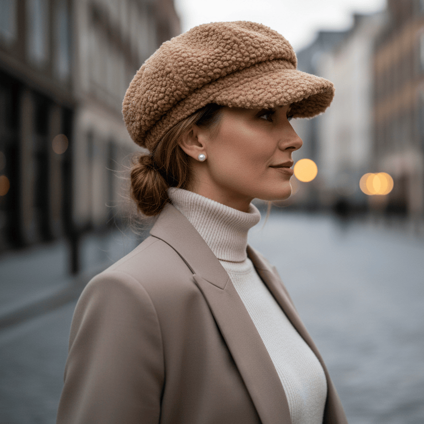 Béret Casquette Gavroche Femme Polaire