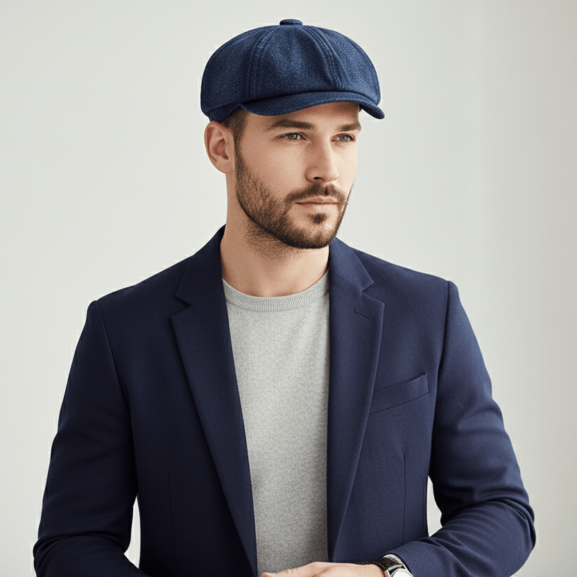 Béret Casquette Gavroche Unisexe Denim