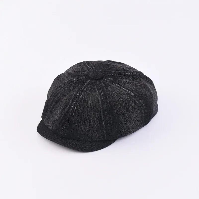 Béret Casquette Gavroche Unisexe Denim