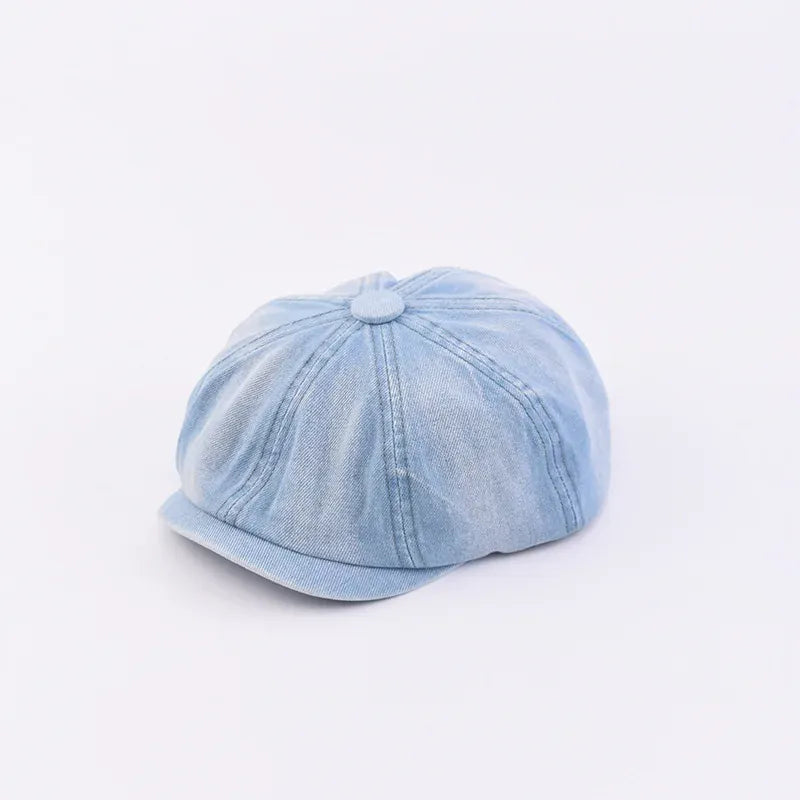 Béret Casquette Gavroche Unisexe Denim
