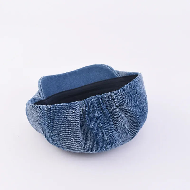 Béret Casquette Gavroche Unisexe Denim