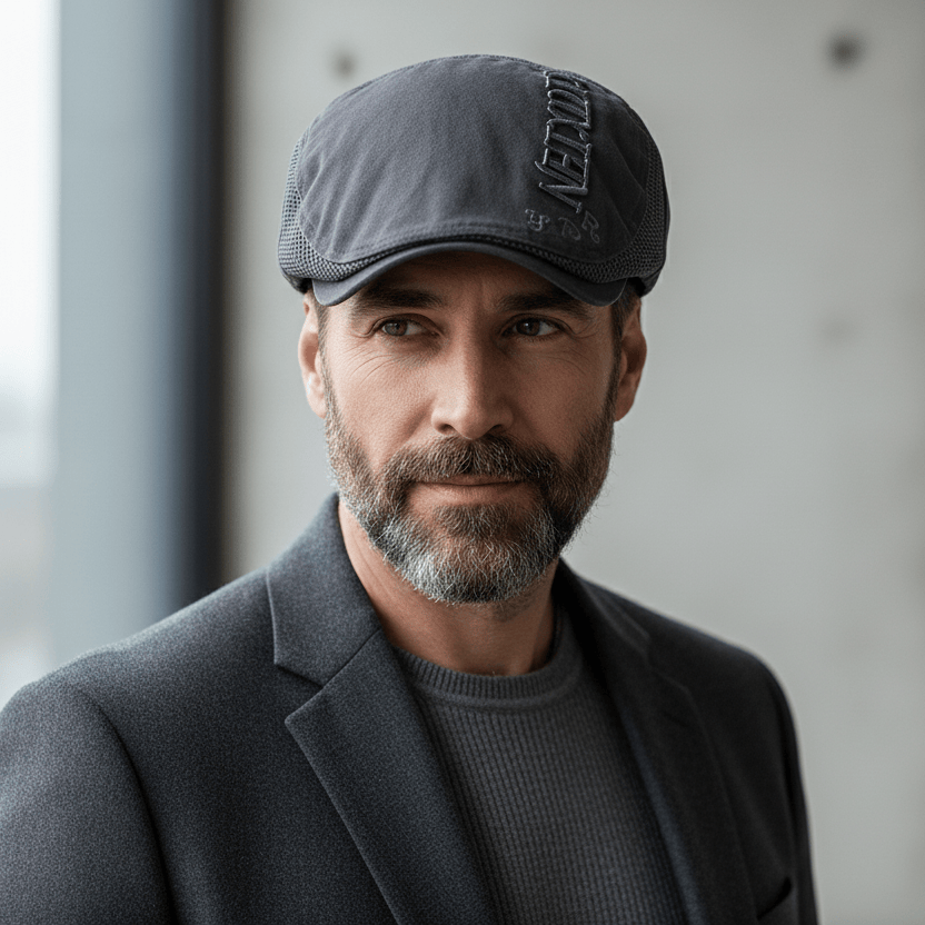 Béret Coton Brodée Ajouré