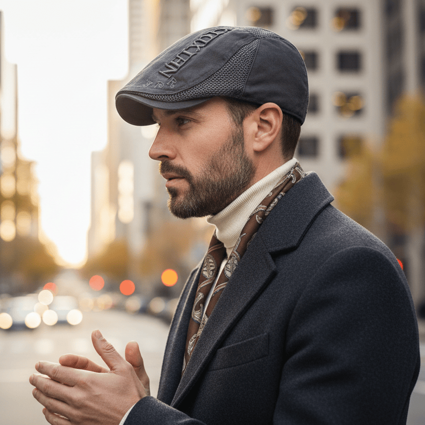 Béret Coton Brodée Ajouré