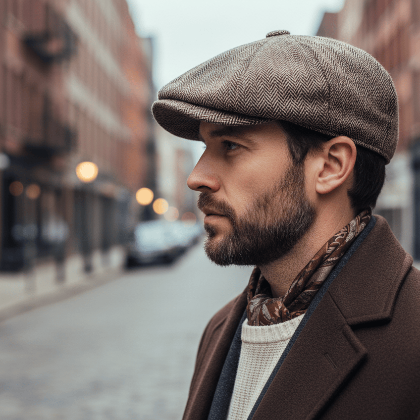 Béret Coton Homme Rétro Urbain