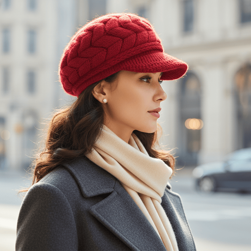 Béret Femme Épais Polaire Hiver