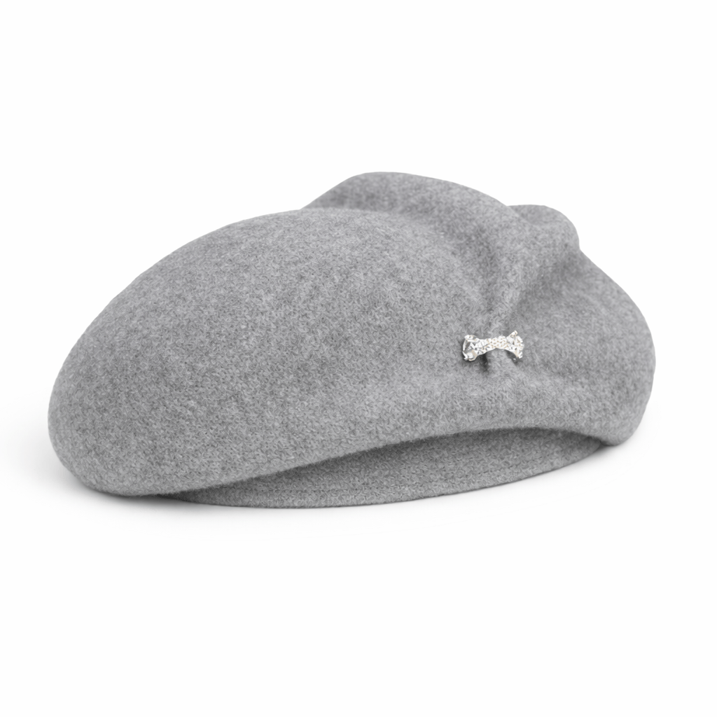 Béret Femme Raffiné avec Broche