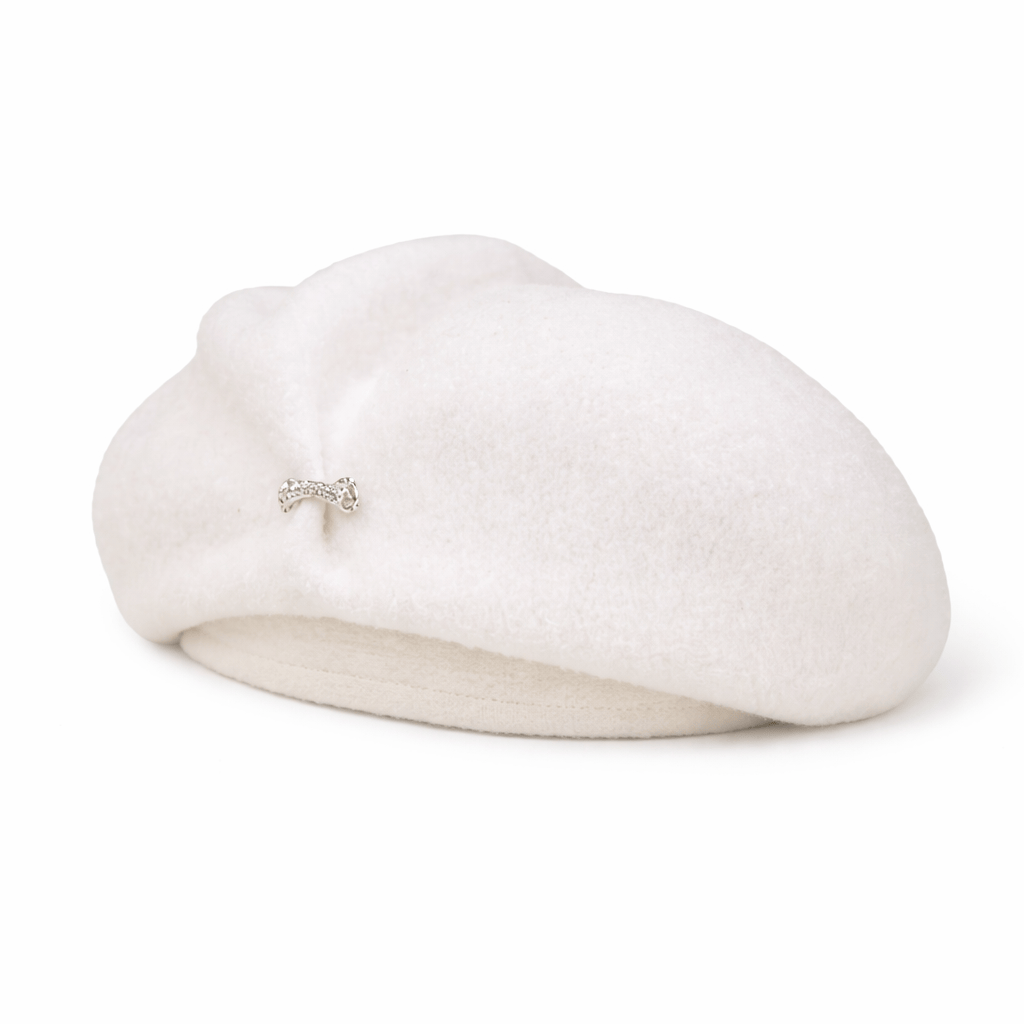 Béret Femme Raffiné avec Broche
