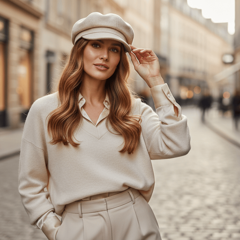 Béret Femme Vintage