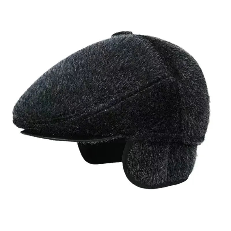 Béret Fourrure Homme Cache Oreille