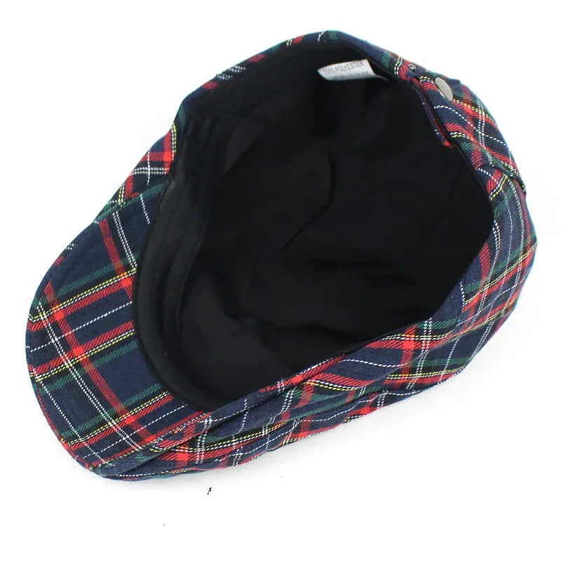 Béret Homme à Carreaux