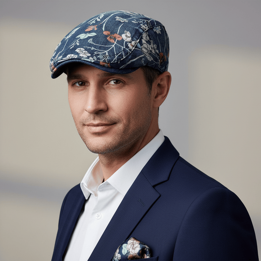 Béret Homme à Fleur