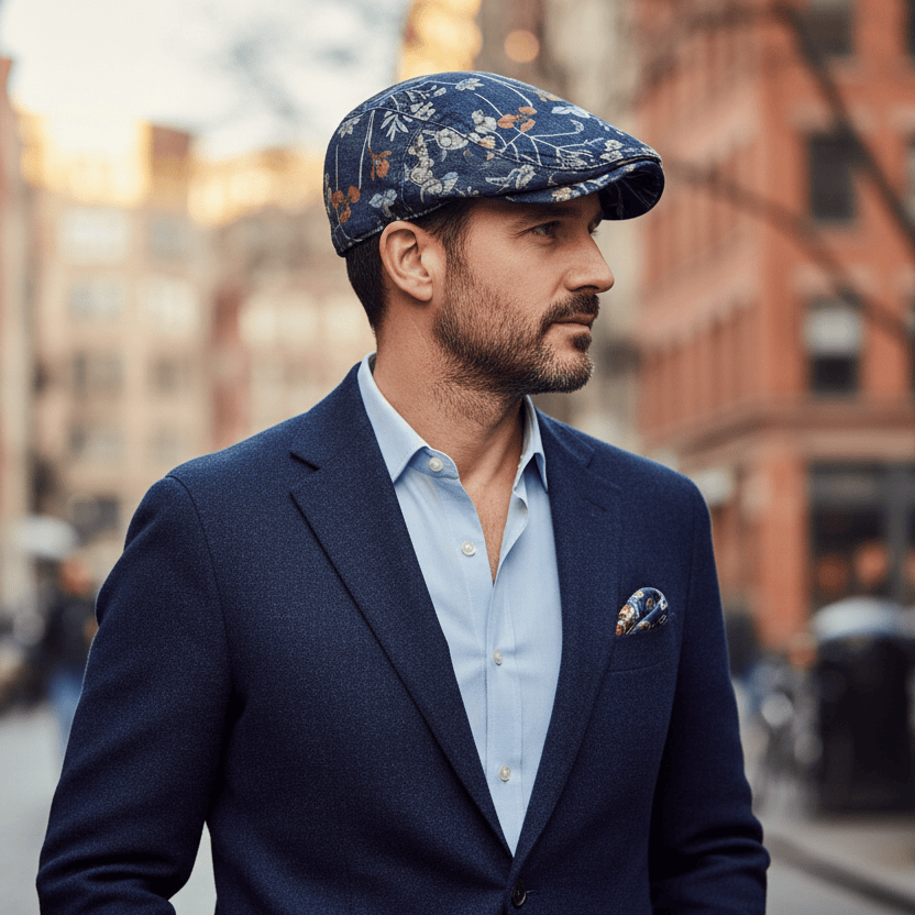 Béret Homme à Fleur