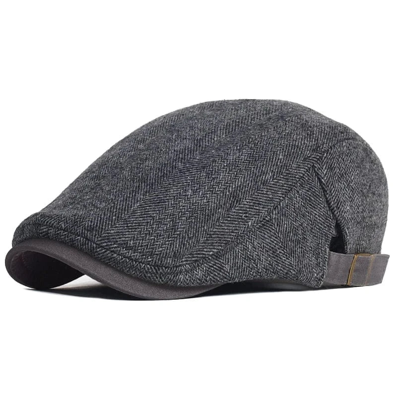 Béret Homme Chevron avec Sangle Ajustable