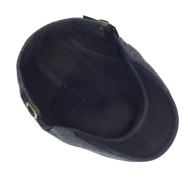 Béret Homme Chevron avec Sangle Ajustable