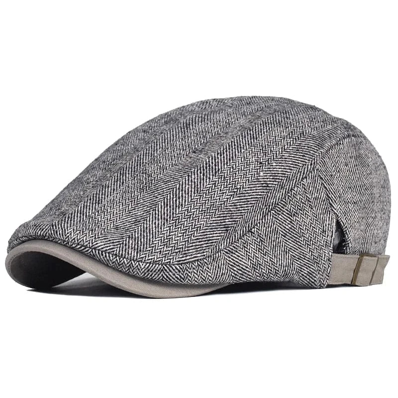 Béret Homme Chevron avec Sangle Ajustable