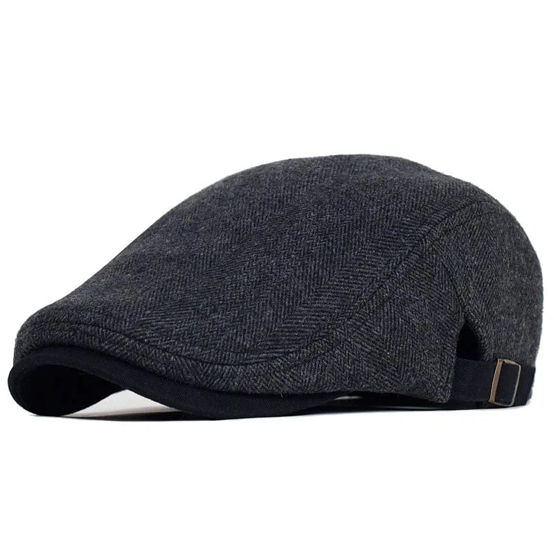 Béret Homme Chevron avec Sangle Ajustable