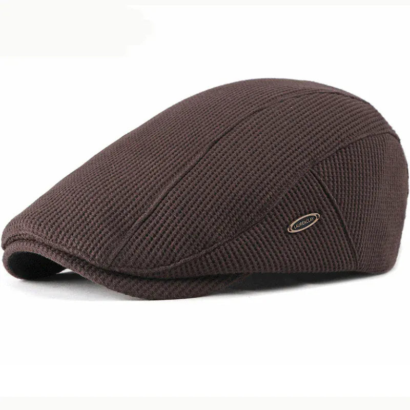 Béret Homme Classique en Laine Texturé