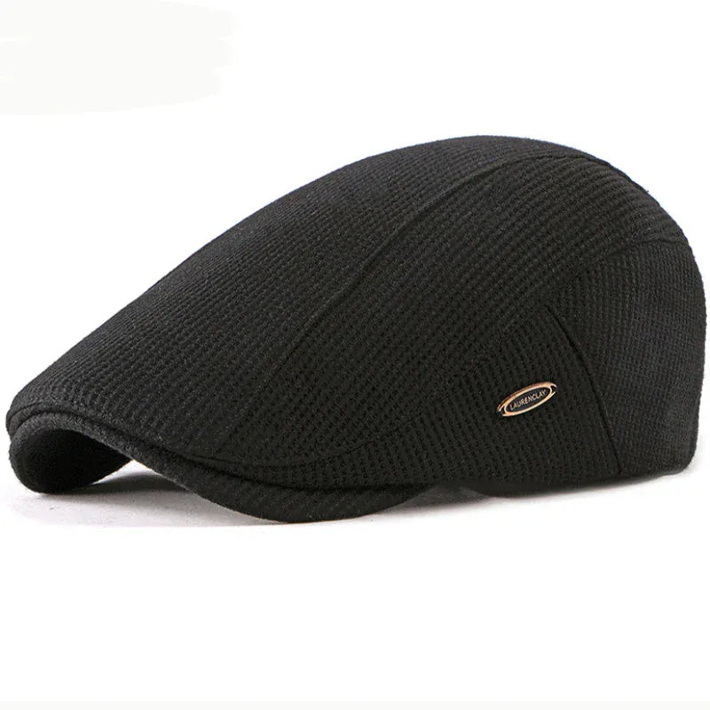 Béret Homme Classique en Laine Texturé