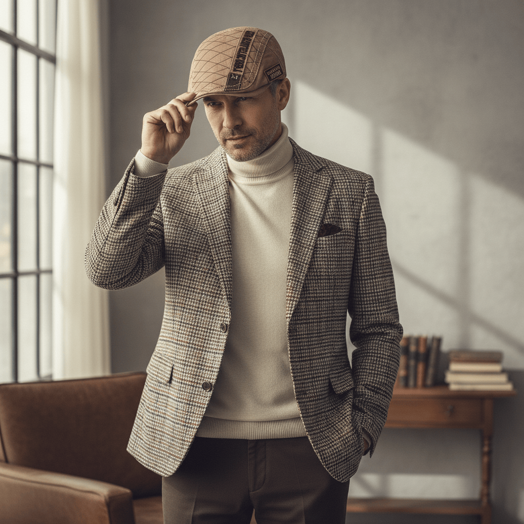 Béret Homme Coton Sobre