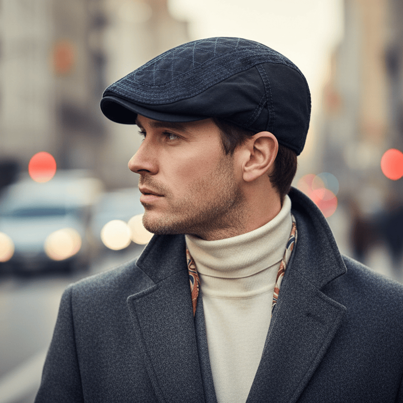 Béret Homme en Coton Matelassé