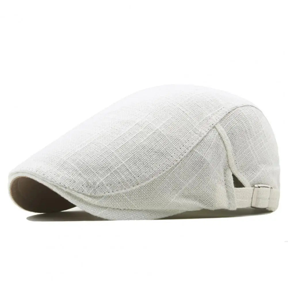 Béret Homme Vintage en Lin Léger