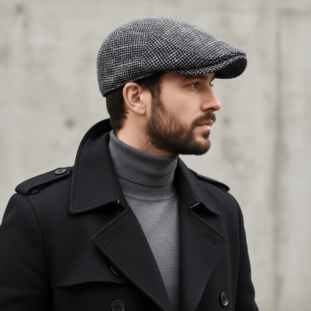 Béret Homme Vintage en Lin Léger