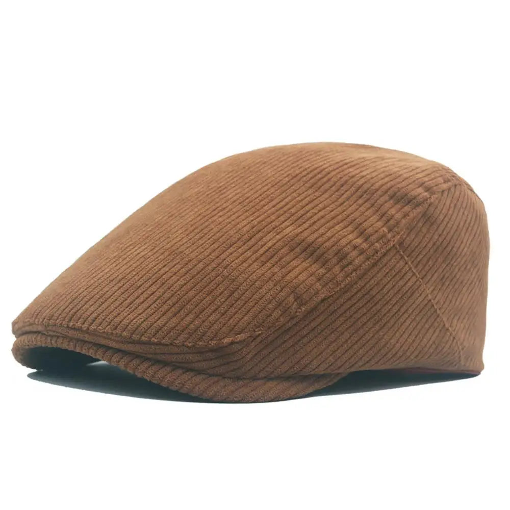 Béret Homme Vintage en Velours Côtelé