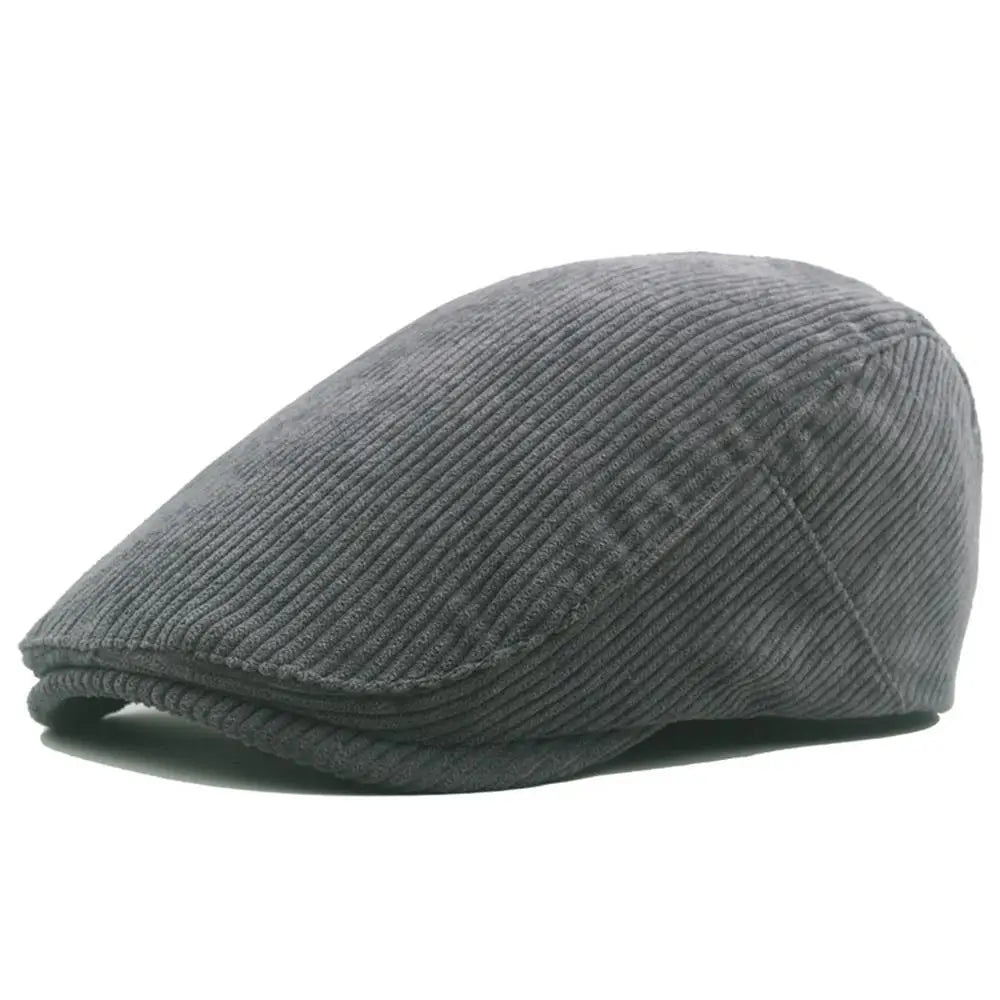 Béret Homme Vintage en Velours Côtelé