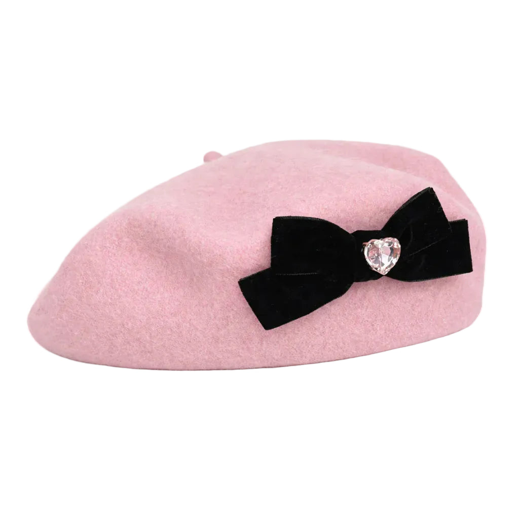 Béret Rose Femme en Coton