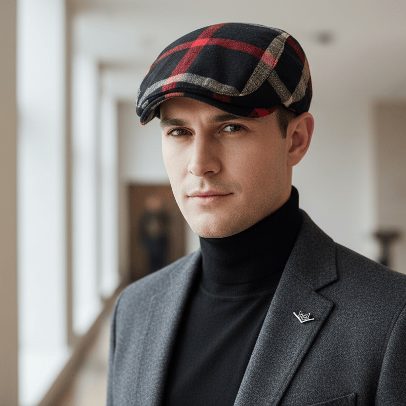 Béret Vintage en Tartan