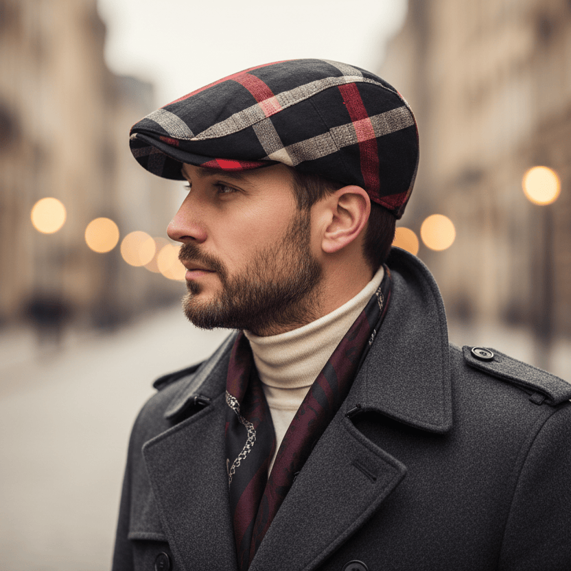 Béret Vintage en Tartan
