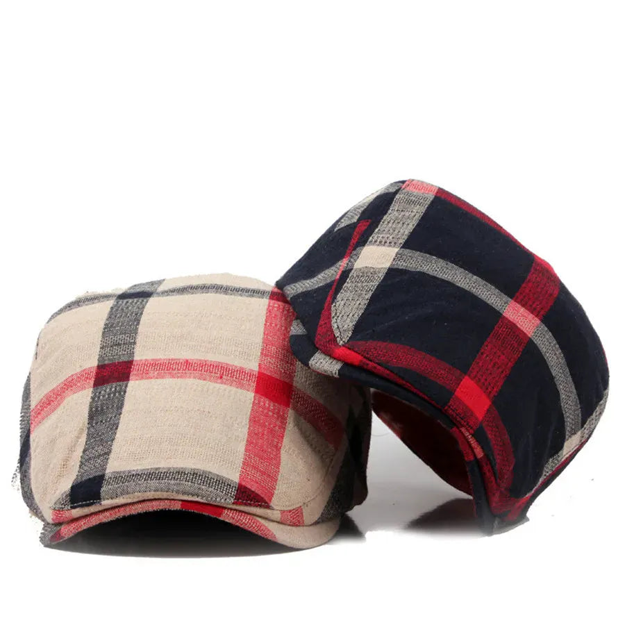 Béret Vintage en Tartan
