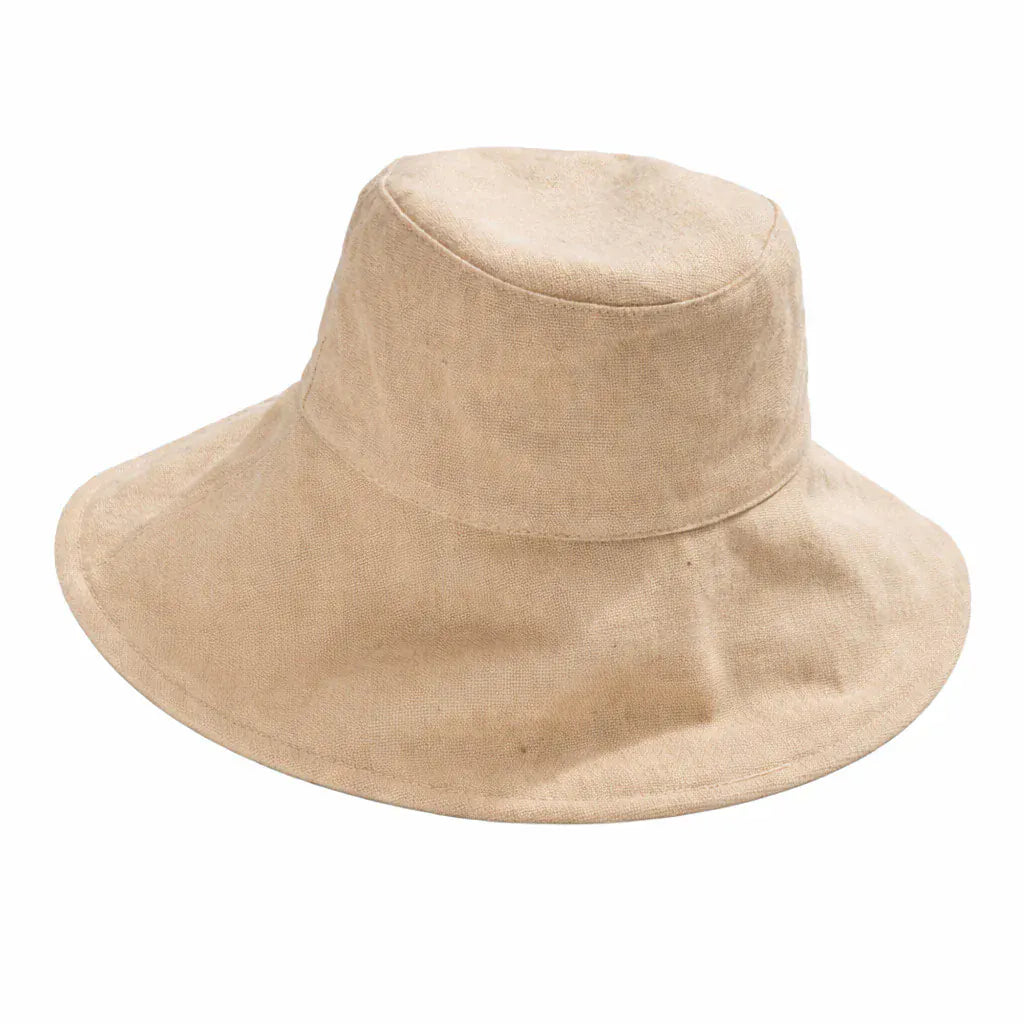 Bob Femme Coton Pliable à Large Bord