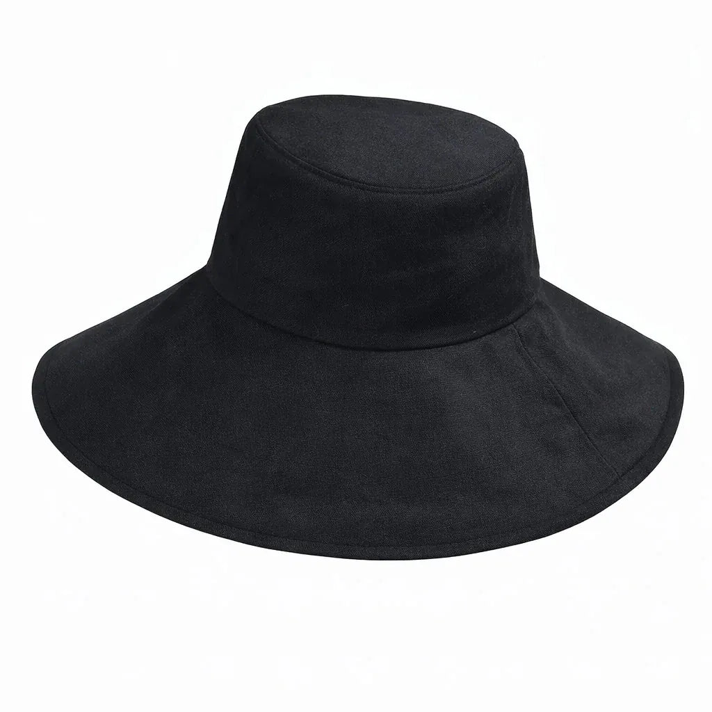Bob Femme Coton Pliable à Large Bord
