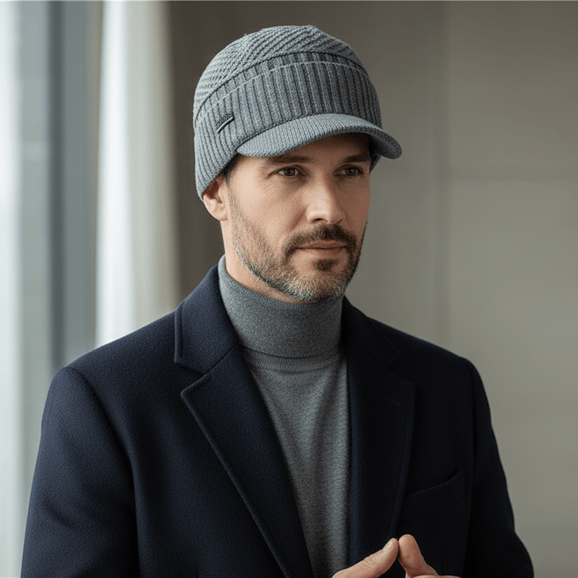 Bonnet Casquette Tricoté Polaire