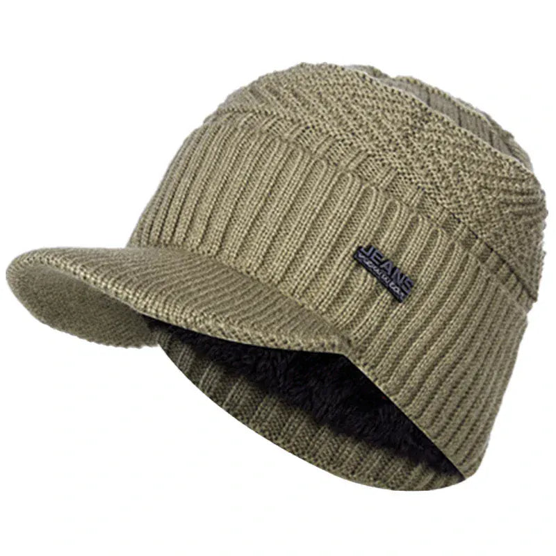 Bonnet Casquette Tricoté Polaire