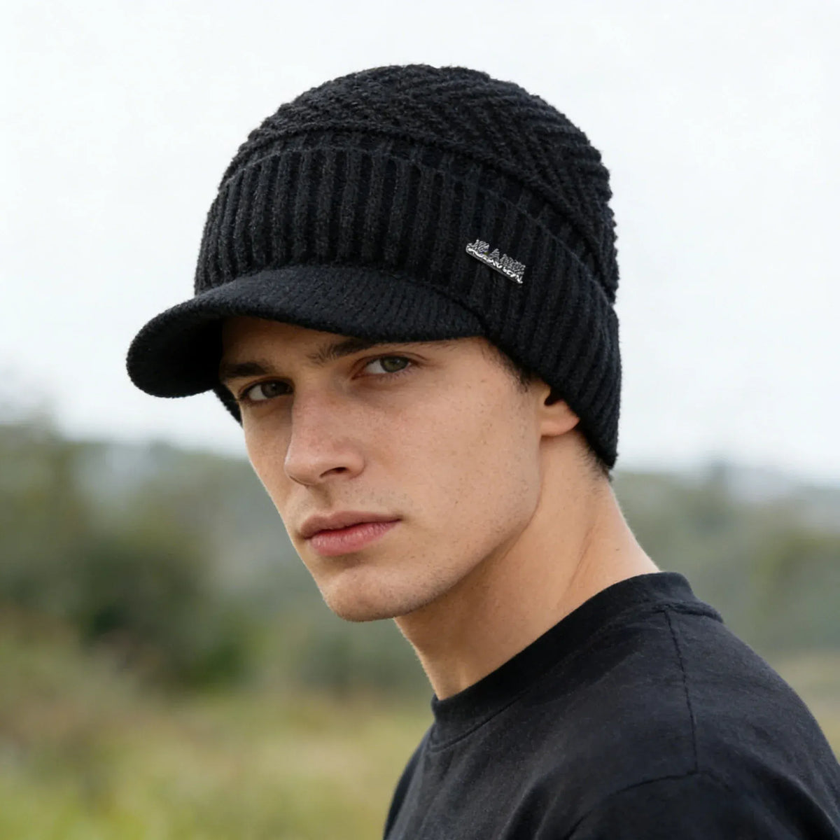 Bonnet Casquette Tricoté Polaire