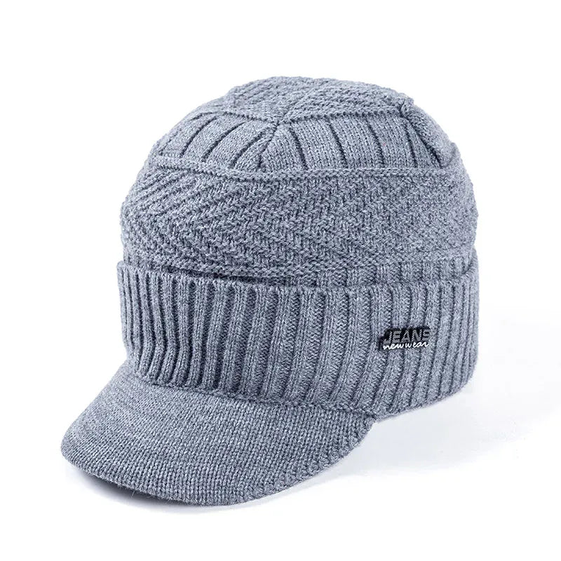 Bonnet Casquette Tricoté Polaire